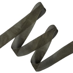 Окантовочная лента-бейка, цвет Тёмно-Серый 22мм (на отрез)  в Уссурийске