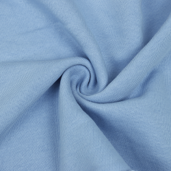 Ткань Футер 3-х нитка, Петля, цвет Светло-Голубой (на отрез)  в Уссурийске