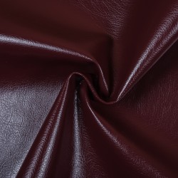 Ткань Дерматин (Кожзам) для мебели, цвет Бордовый (на отрез)  в Уссурийске