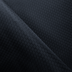 Ткань Оксфорд 300D PU Рип-Стоп СОТЫ, цвет Черный (на отрез)  в Уссурийске