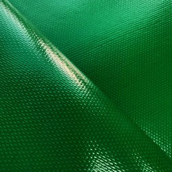 Ткань ПВХ 600 гр/м2 плотная, Зелёный (Ширина 150см), на отрез  в Уссурийске