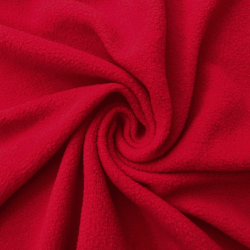 Флис Односторонний 130 гр/м2, цвет Красный (на отрез)  в Уссурийске