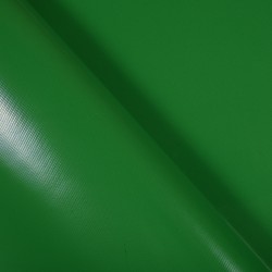 Ткань ПВХ 450 гр/м2, Зелёный (Ширина 160см), на отрез  в Уссурийске