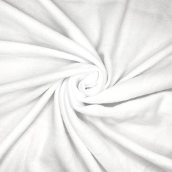 Флис Односторонний 130 гр/м2, цвет Белый (на отрез)  в Уссурийске
