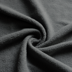 Ткань Флис Односторонний 130 гр/м2, цвет Серый (на отрез)  в Уссурийске