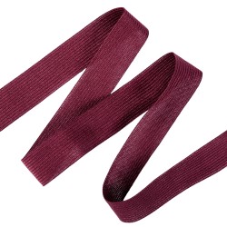 Окантовочная лента-бейка, цвет Бордовый 22мм (на отрез)  в Уссурийске