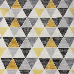 Интерьерная ткань Дак (DUCK), принт &quot;Малые Треугольники&quot; (на отрез)  в Уссурийске