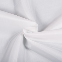 Ткань подкладочная Таффета 190Т, цвет Белый (на отрез)  в Уссурийске