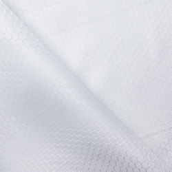 Ткань Оксфорд 300D PU Рип-Стоп СОТЫ, цвет Белый (на отрез)  в Уссурийске
