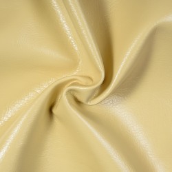 Ткань Дерматин (Кожзам) для мебели, цвет Кремовый (на отрез)  в Уссурийске