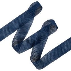 Окантовочная лента-бейка, цвет Синий 22мм (на отрез)  в Уссурийске