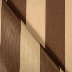 Ткань Оксфорд 300D PU, Бежево-Коричневая полоска (на отрез)  в Уссурийске