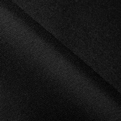 Прорезиненная ткань Оксфорд 600D ПВХ, Черный (на отрез)  в Уссурийске