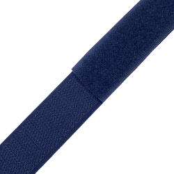 Контактная лента 25мм цвет Тёмно-Синий (Велькро-липучка), на отрез  в Уссурийске