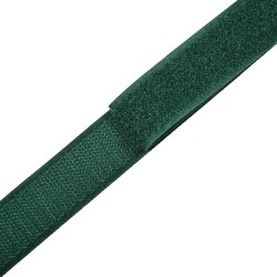 Контактная лента 25мм цвет Зелёный (велькро-липучка, на отрез)  в Уссурийске