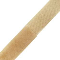 Контактная лента 25мм цвет Кремовый (велькро-липучка, на отрез)  в Уссурийске