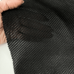 Сетка 3D трехслойная Air mesh 165 гр/м2, цвет Черный (на отрез)  в Уссурийске