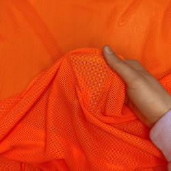 Трикотажная Сетка 75 г/м2, цвет Оранжевый (на отрез)  в Уссурийске