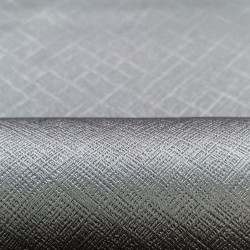 Ткань Блэкаут для штор светозатемняющая 100% &quot;Орнамент Серый&quot; (на отрез)  в Уссурийске