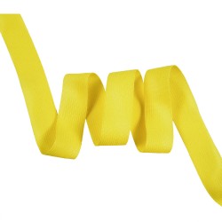 Окантовочная лента-бейка, цвет Жёлтый 22мм (на отрез)  в Уссурийске