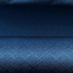 Ткань Блэкаут для штор светозатемняющая 100% &quot;Орнамент Синий&quot; (на отрез)  в Уссурийске